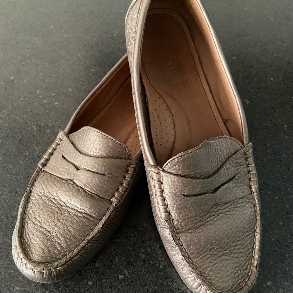 Ralph Lauren Women's Silver Loafers